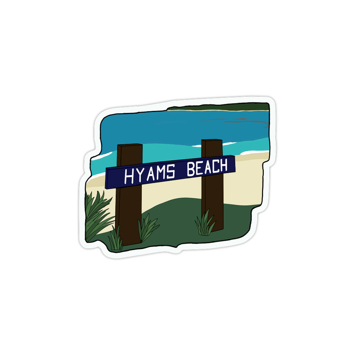 Hyams Beach Sticker