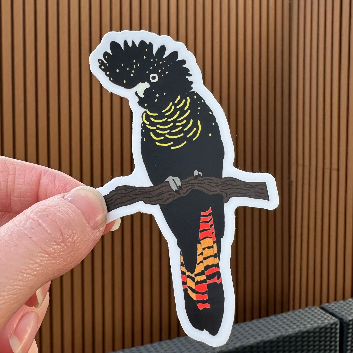 Black Cockatoo Sticker