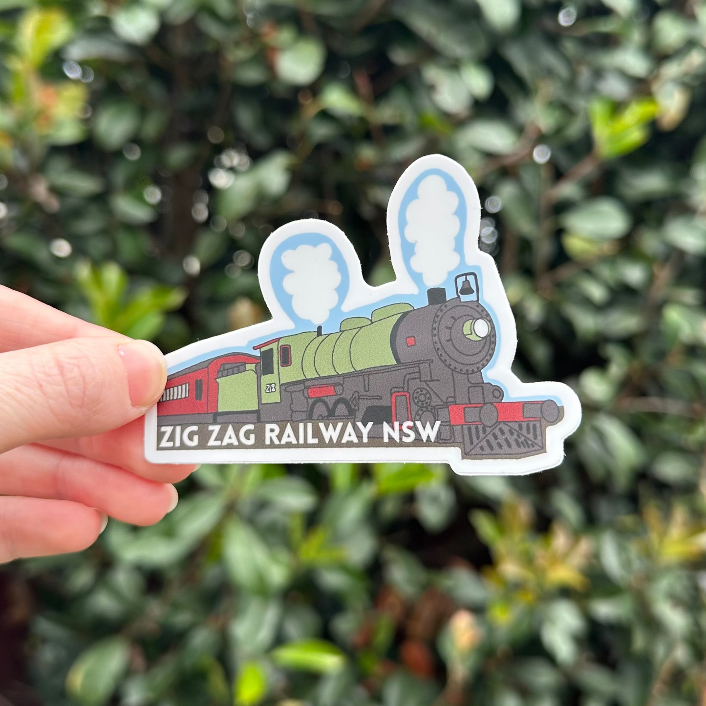 Zig Zag Railway Sticker