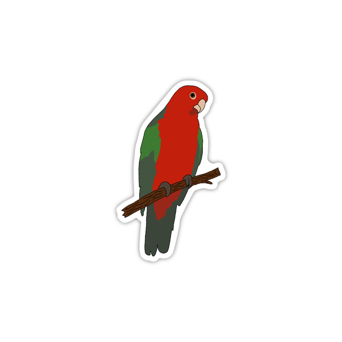 King Parrot Sticker