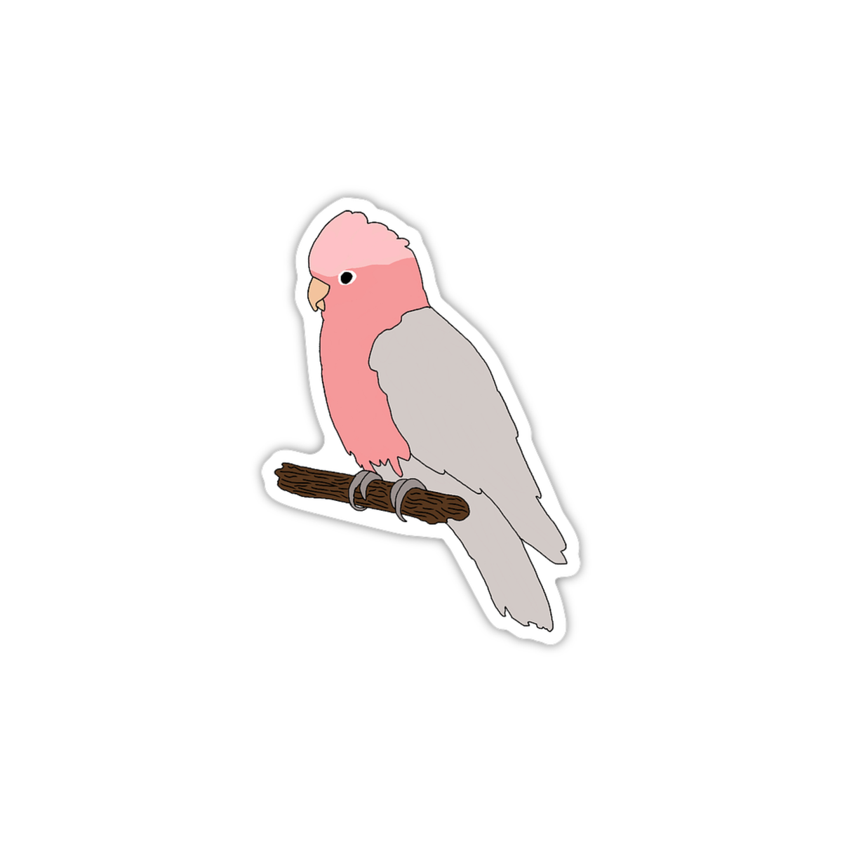 Pink Galah Sticker