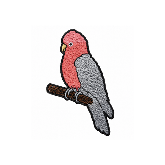 Pink Galah Embroidered Patch