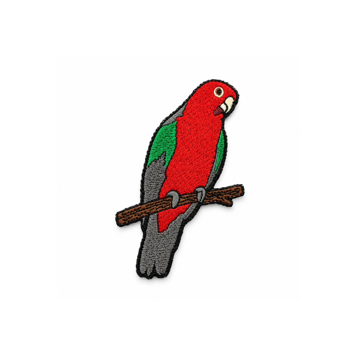 King Parrot Embroidered Patch