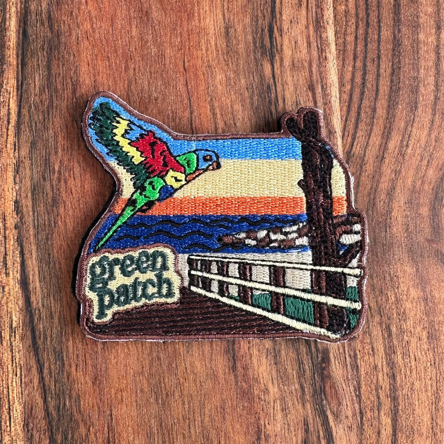 Green Patch Embroidered Patch