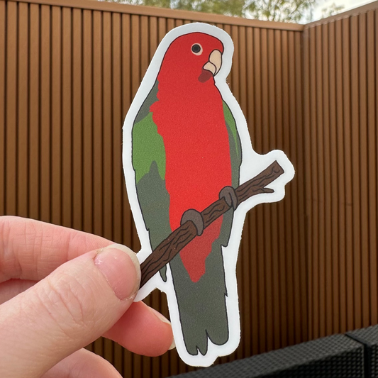King Parrot Sticker