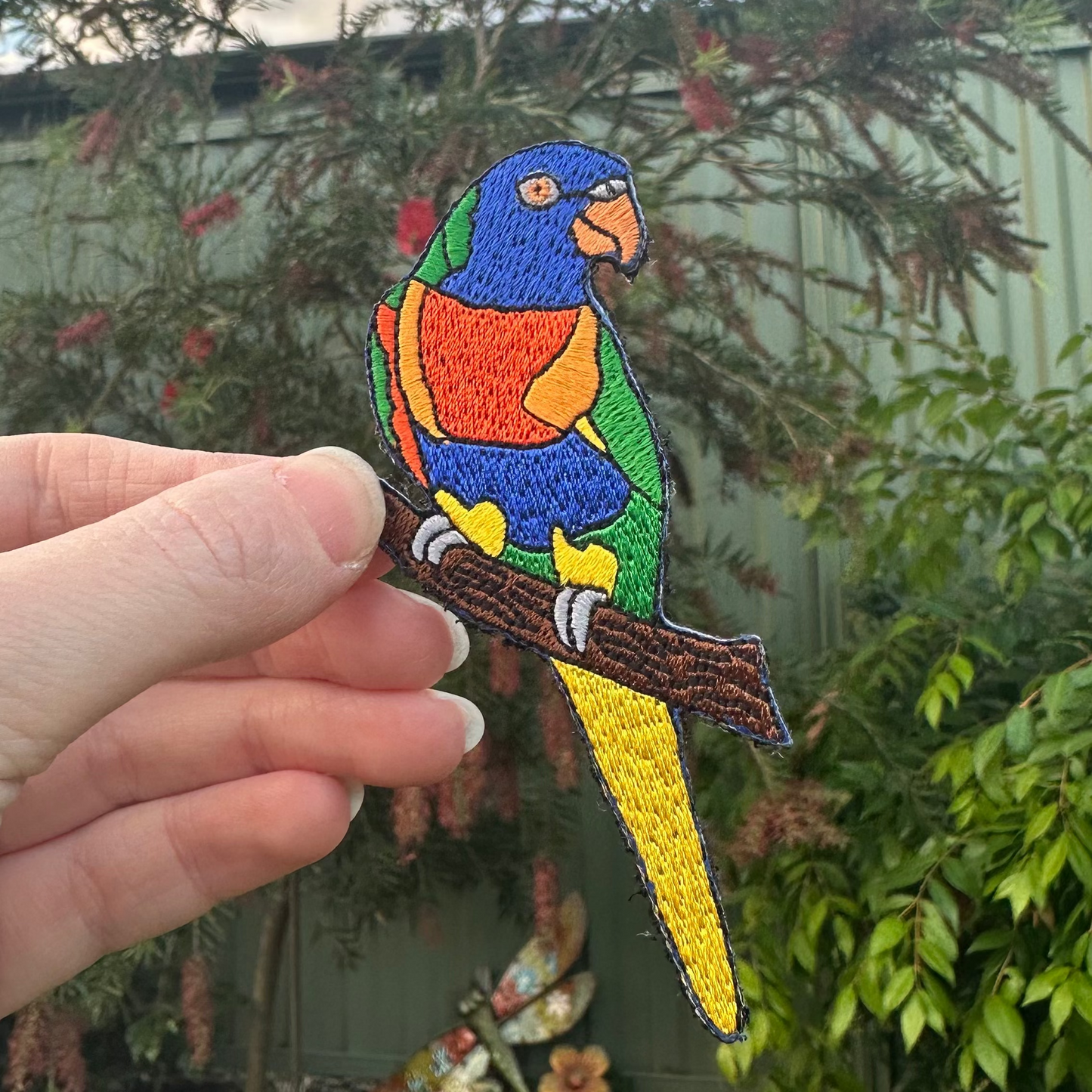 Rainbow Lorikeet Embroidered Patch